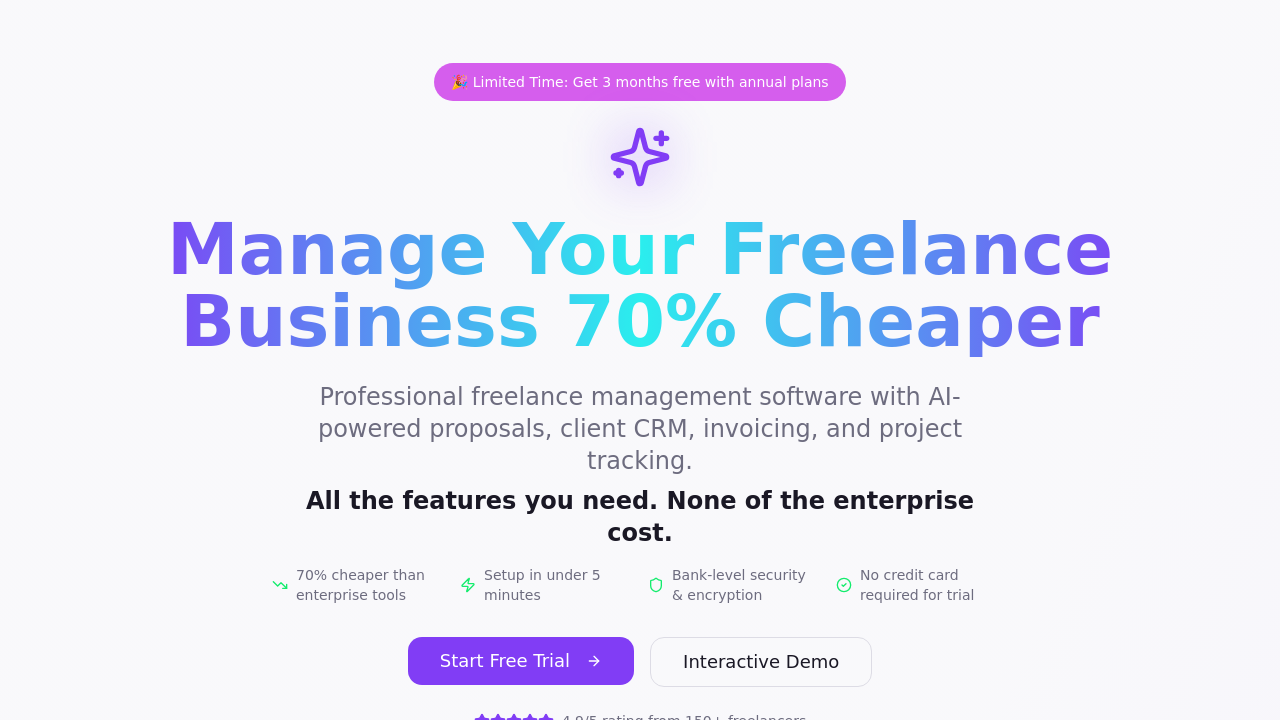 FreelanceOS screenshot
