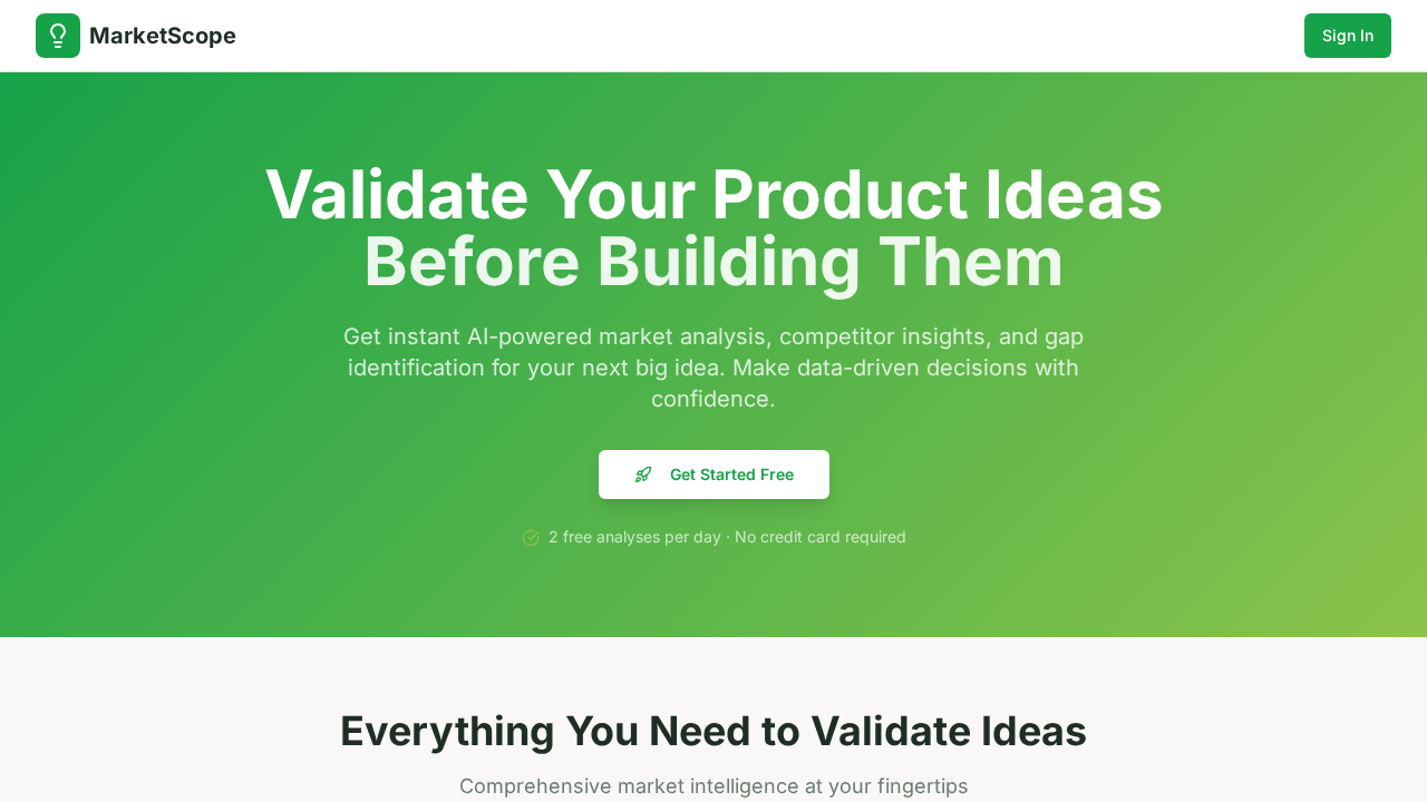 MarketScope screenshot