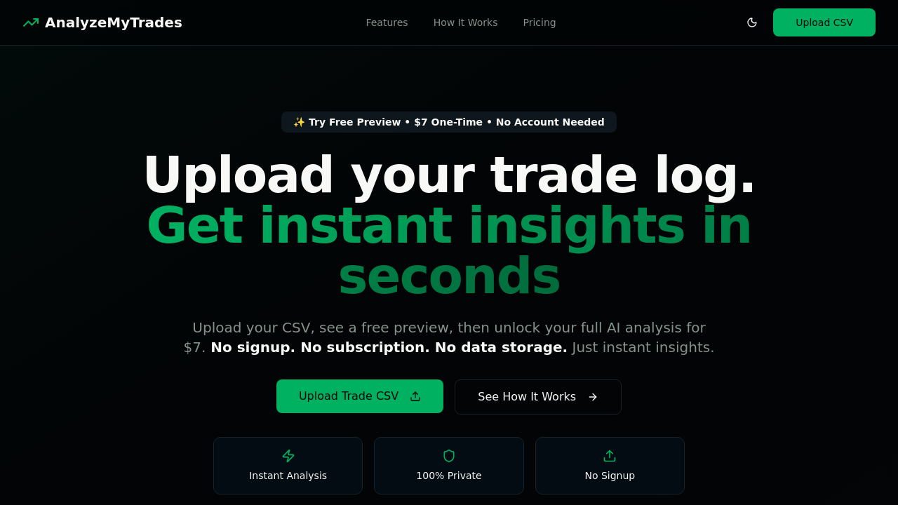 AnalyzeMyTrades screenshot