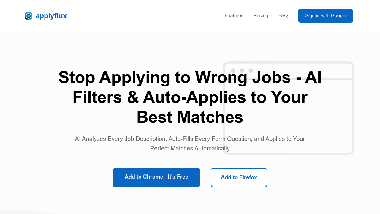 Applyflux screenshot