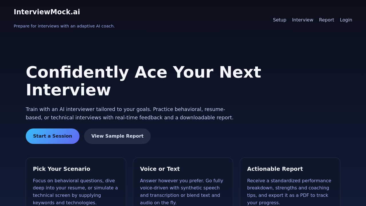 InterviewMock.ai screenshot