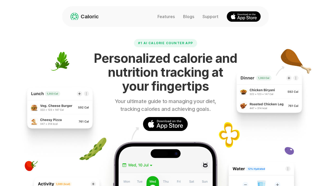 Caloric App screenshot