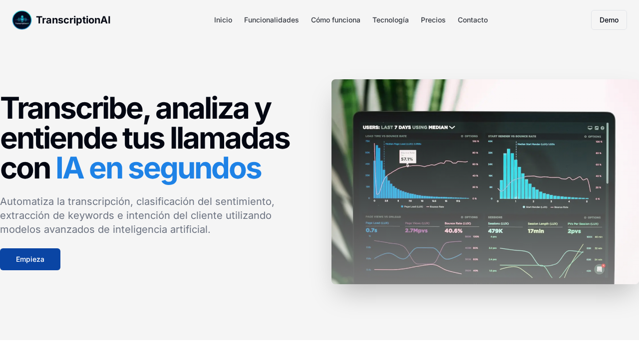 TranscriptionAI screenshot