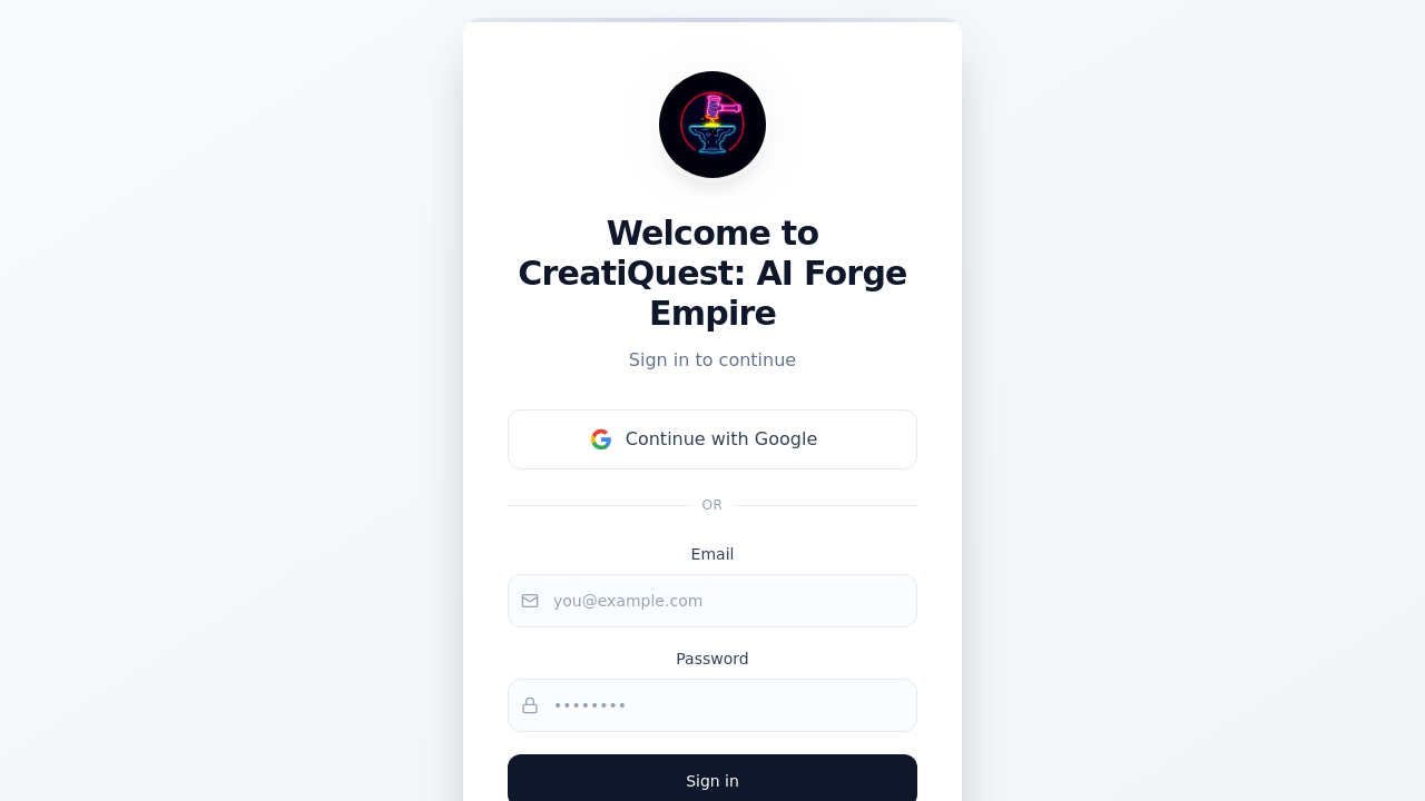 CreatiQuest screenshot