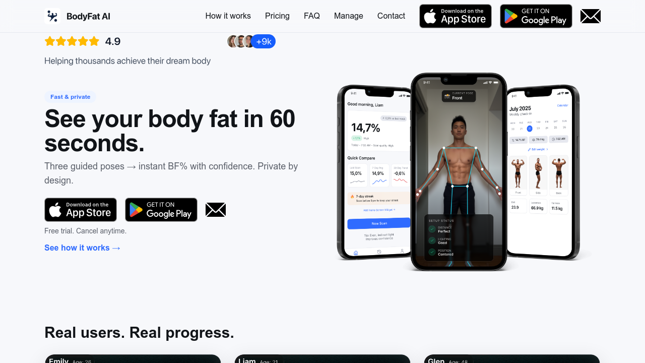 BodyFat AI: Body Fat Scanner screenshot