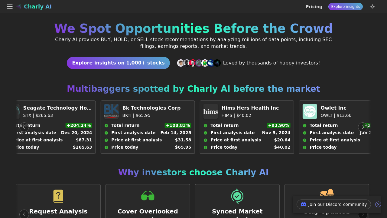 Charly AI – Stock Research Assistant screenshot