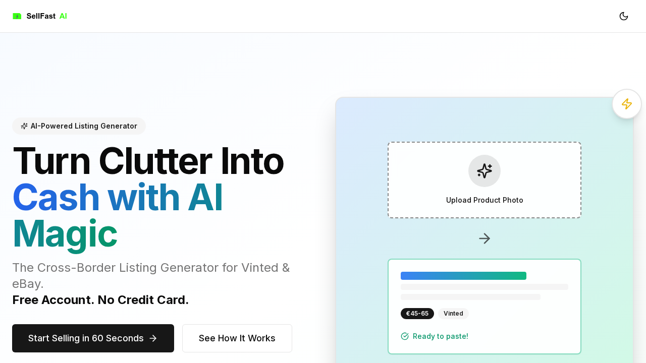 SellFast AI: Listing Generator screenshot