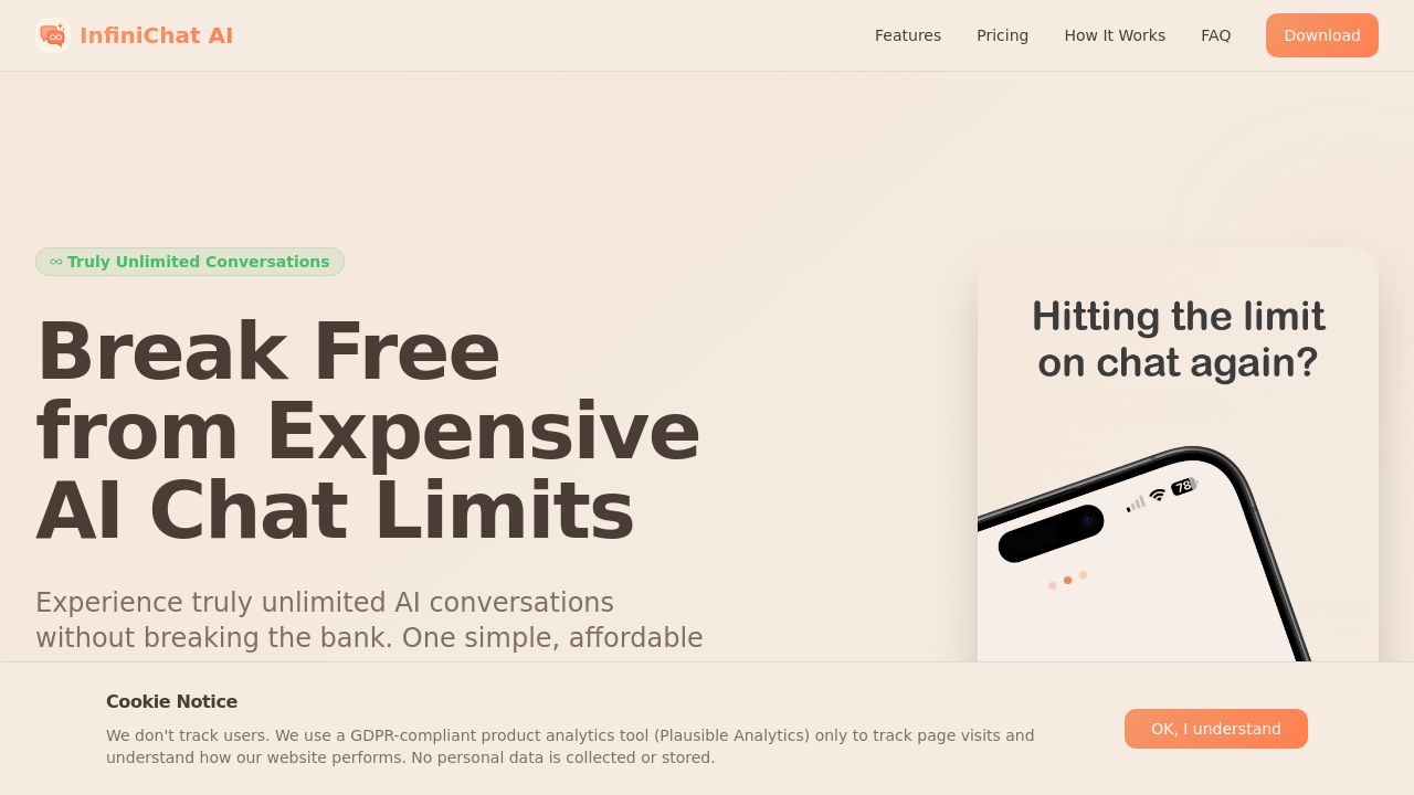 InfiniChat AI screenshot