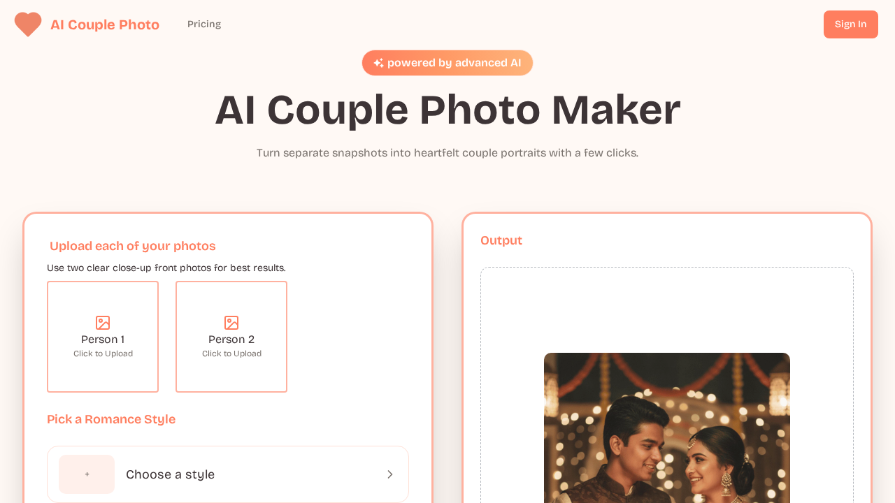 AI Couple Photo screenshot