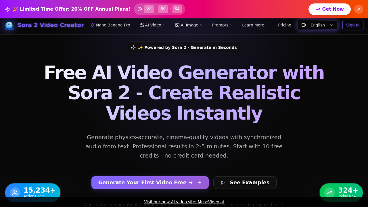 Sora 2 Video Generator screenshot