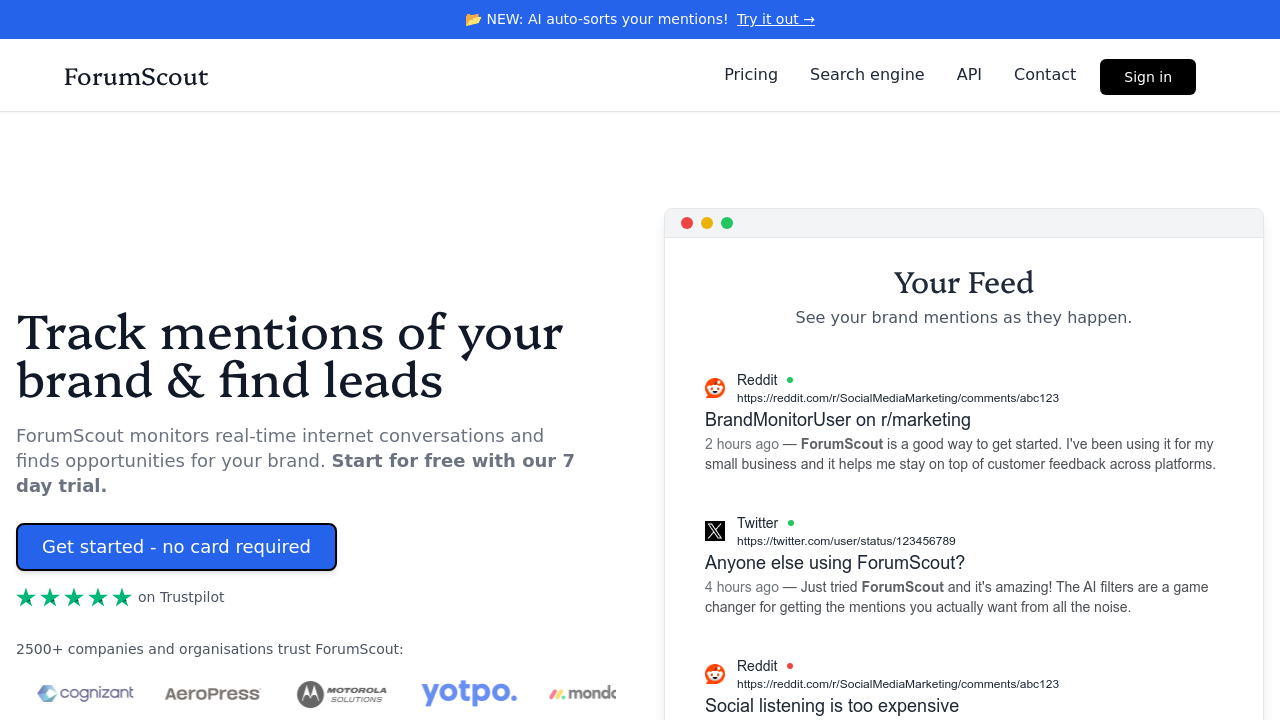 ForumScout screenshot