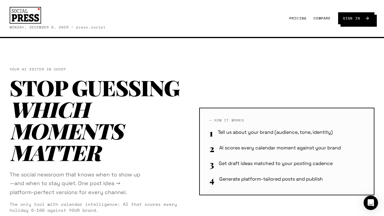 Social Press screenshot