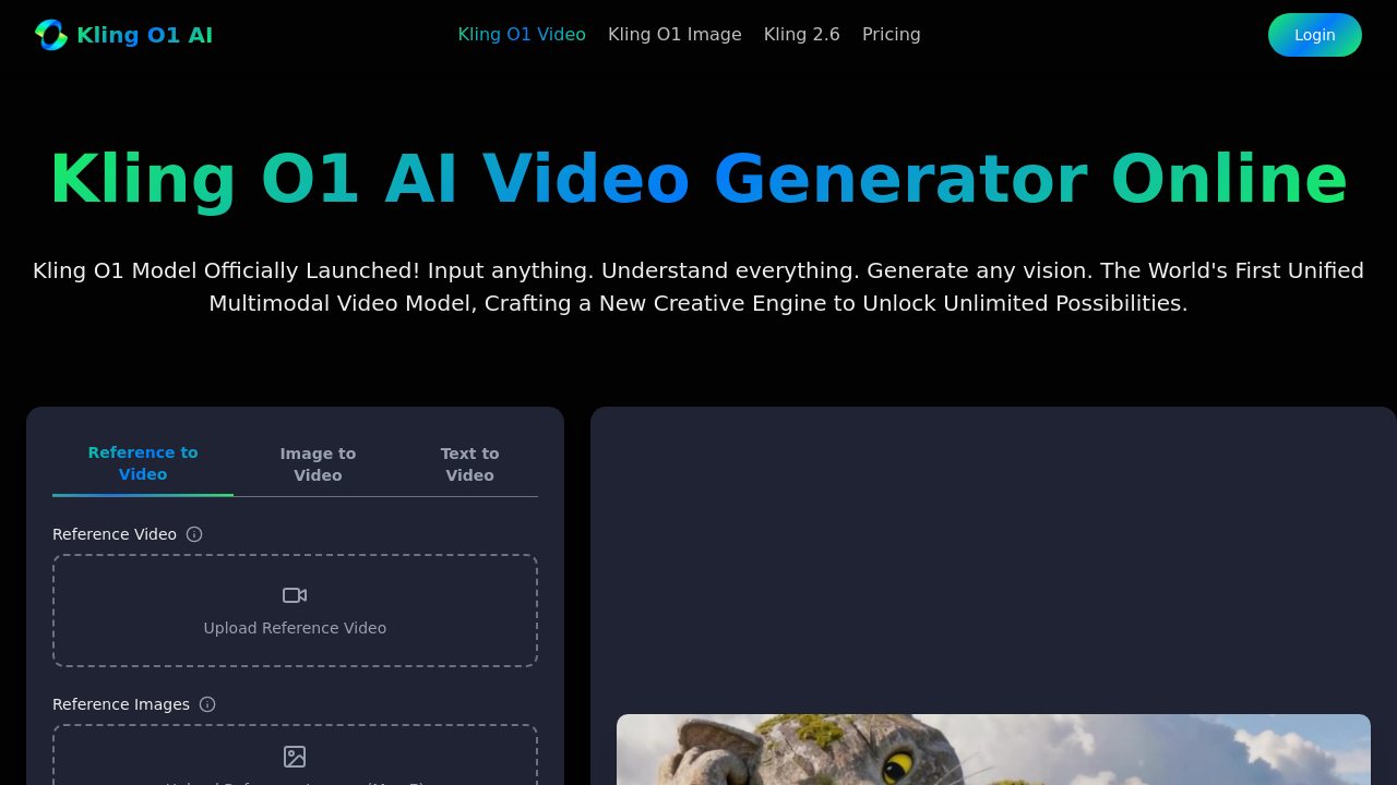 Kling O1 AI screenshot