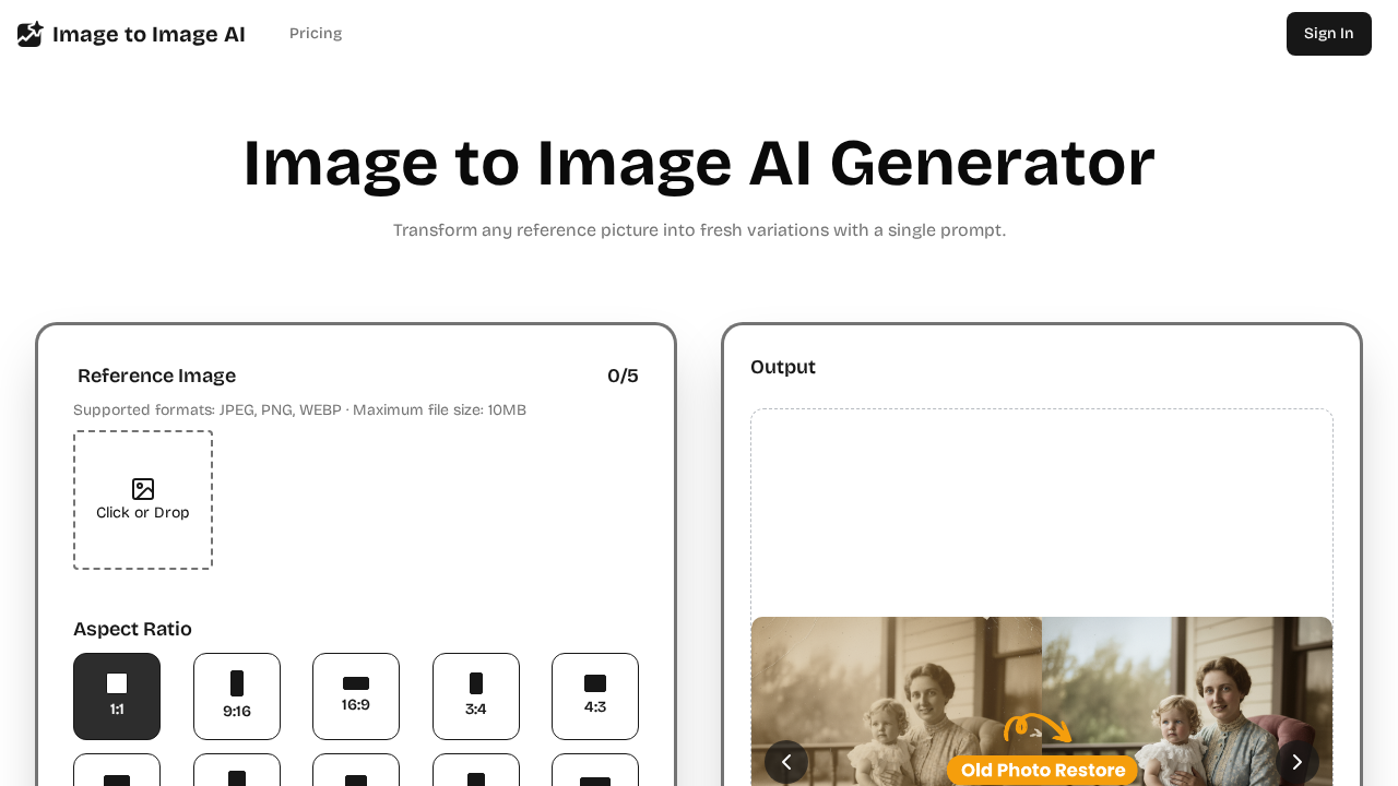 Image to Image AI screenshot