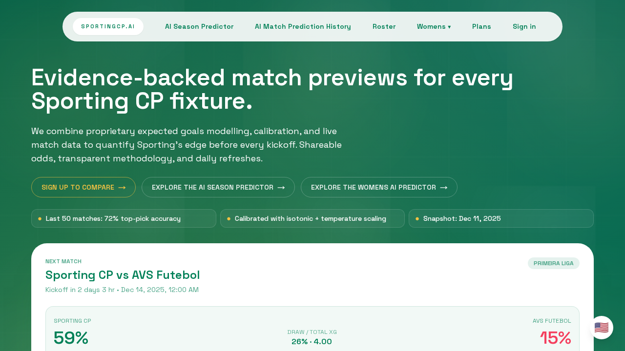 SportingCP.ai screenshot