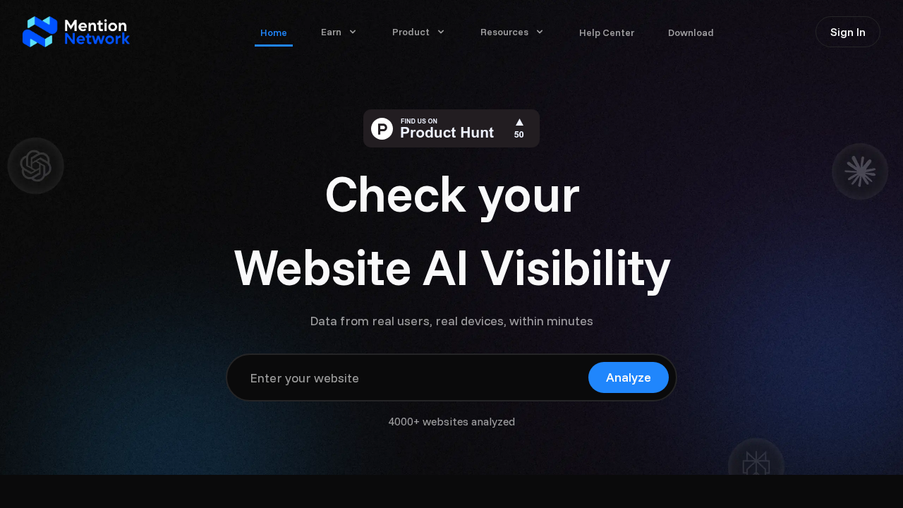 Mention Network screenshot