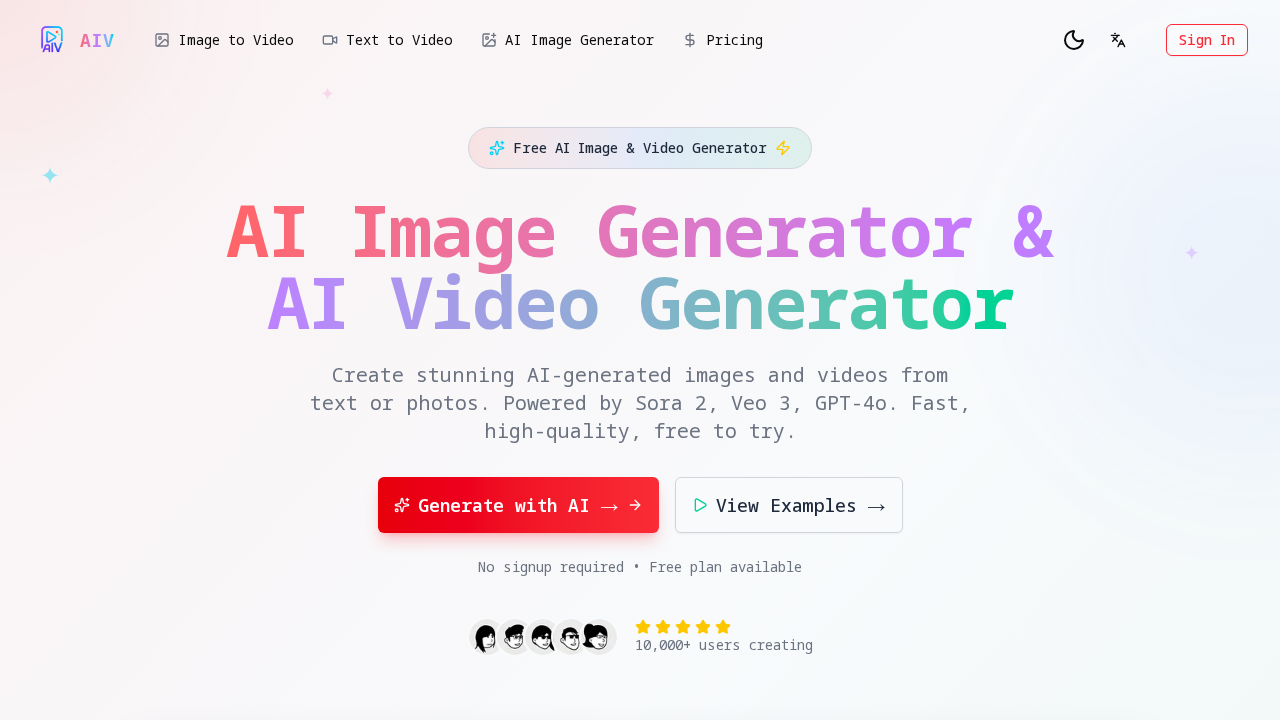 AI Image & Video Generator screenshot
