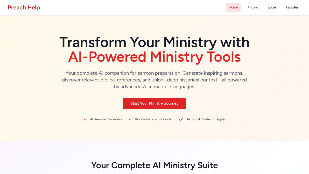 Preach.Help screenshot