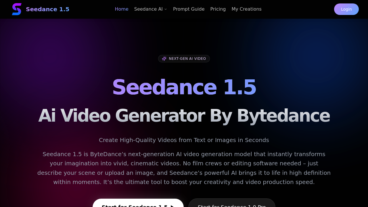 Seedance 1.5 screenshot